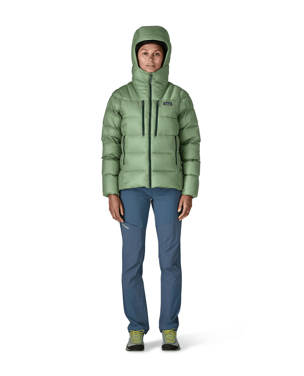 Patagonia Women Fitz Roy Down Hoody - Ellwood Green - Mellanlager - Alpingaraget