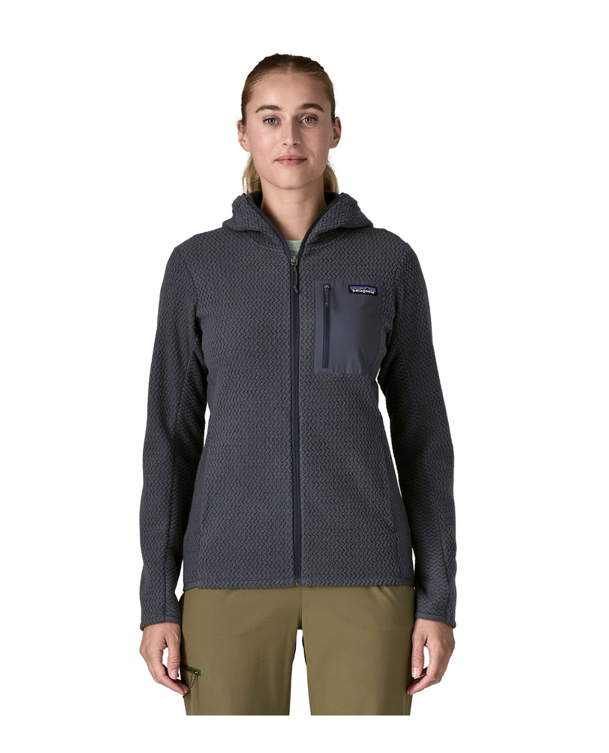 Patagonia Women R1 Air Full-Zip Hoody - Smolder Blue - Alpingaraget