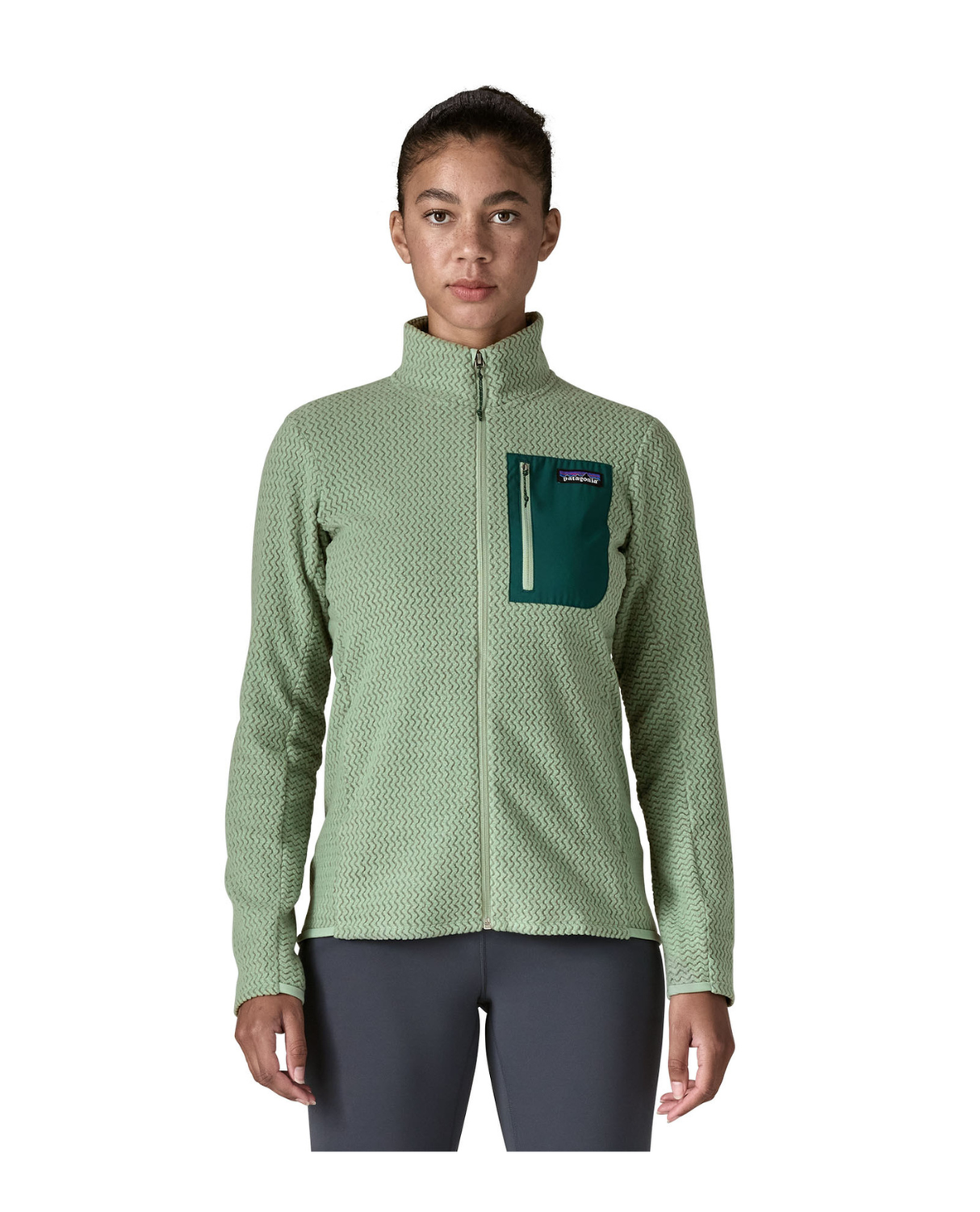 Patagonia Women R1 Air Jacket - Ellwood Green Alpingaraget
