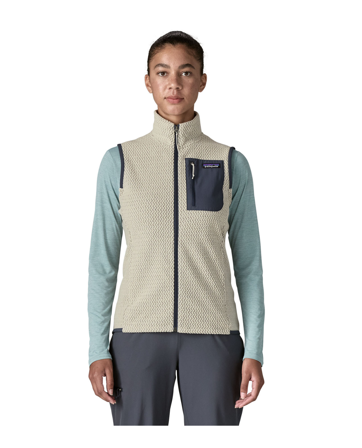 Patagonia Women R1 Air Vest - Wool White Alpingaraget