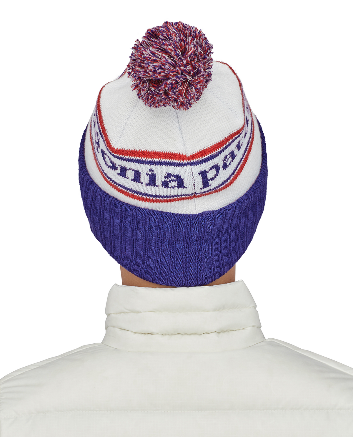 Patagonia Powder Town Beanie - Park Stripe Viking Blue - Alpingaraget