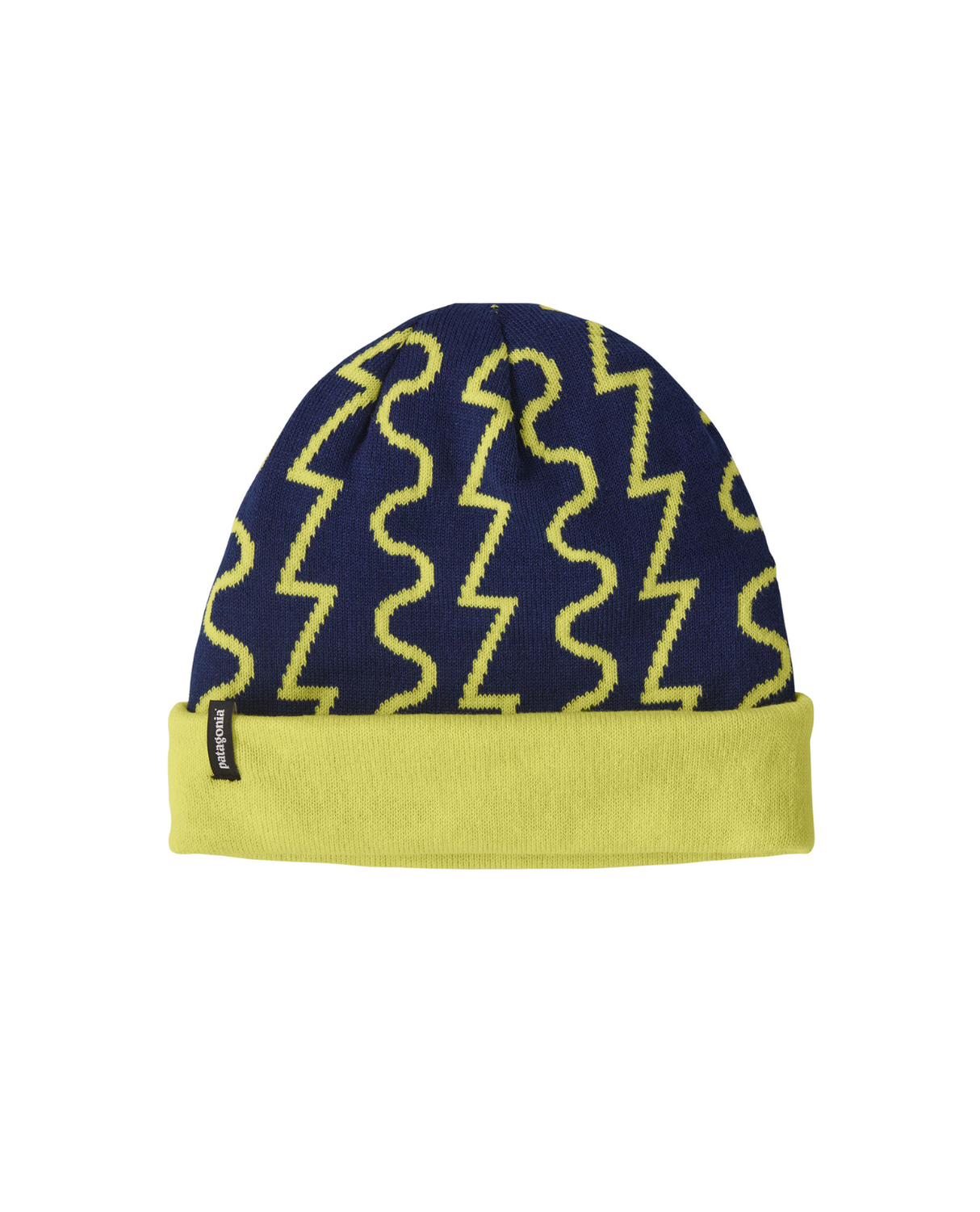 Patagonia PowSlayer Beanie - Fresh Tracks: Clement Blue Alpingaraget