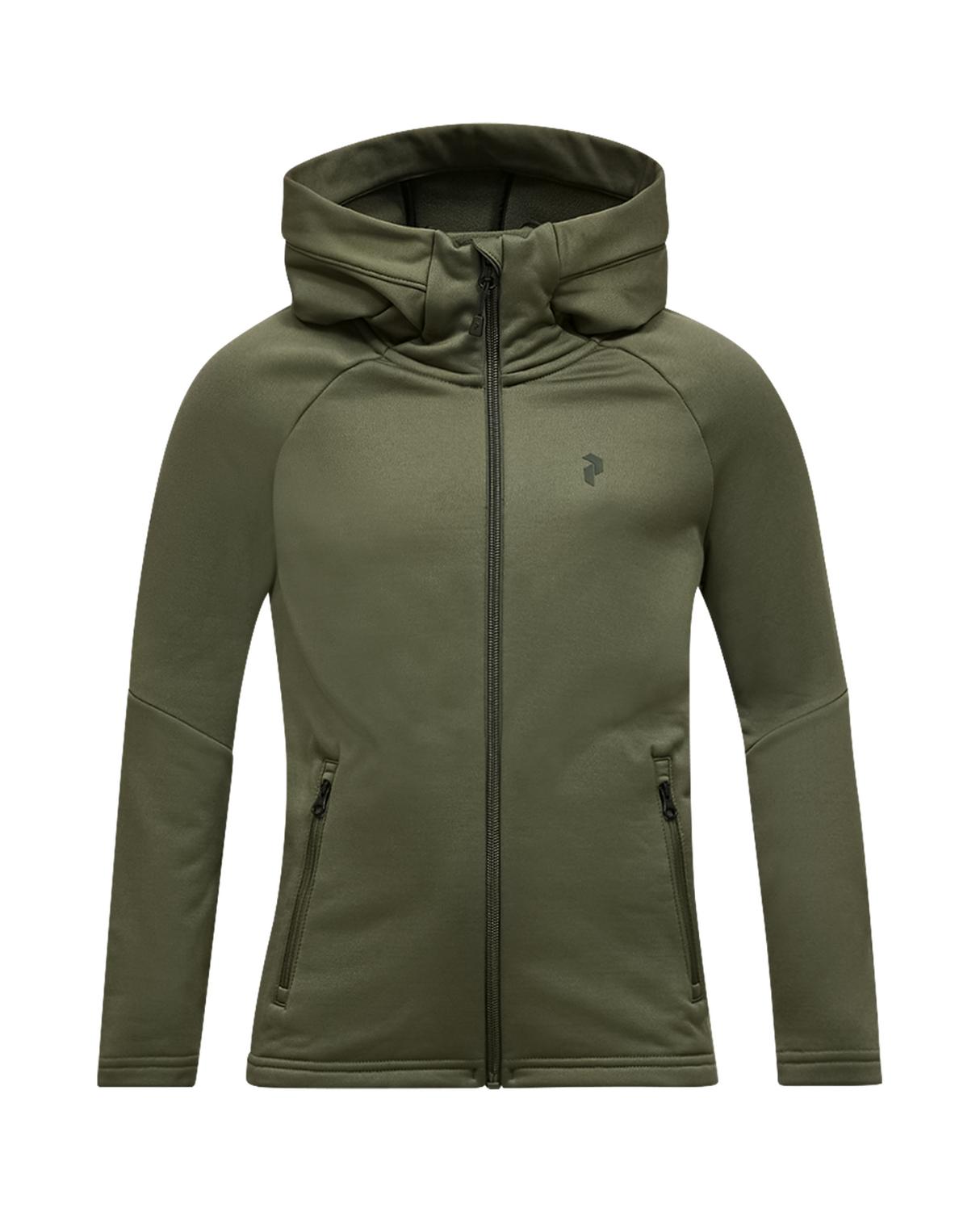 Peak Performance Junior Rider Essentials Zip Hood - Pine Needle Alpingaraget