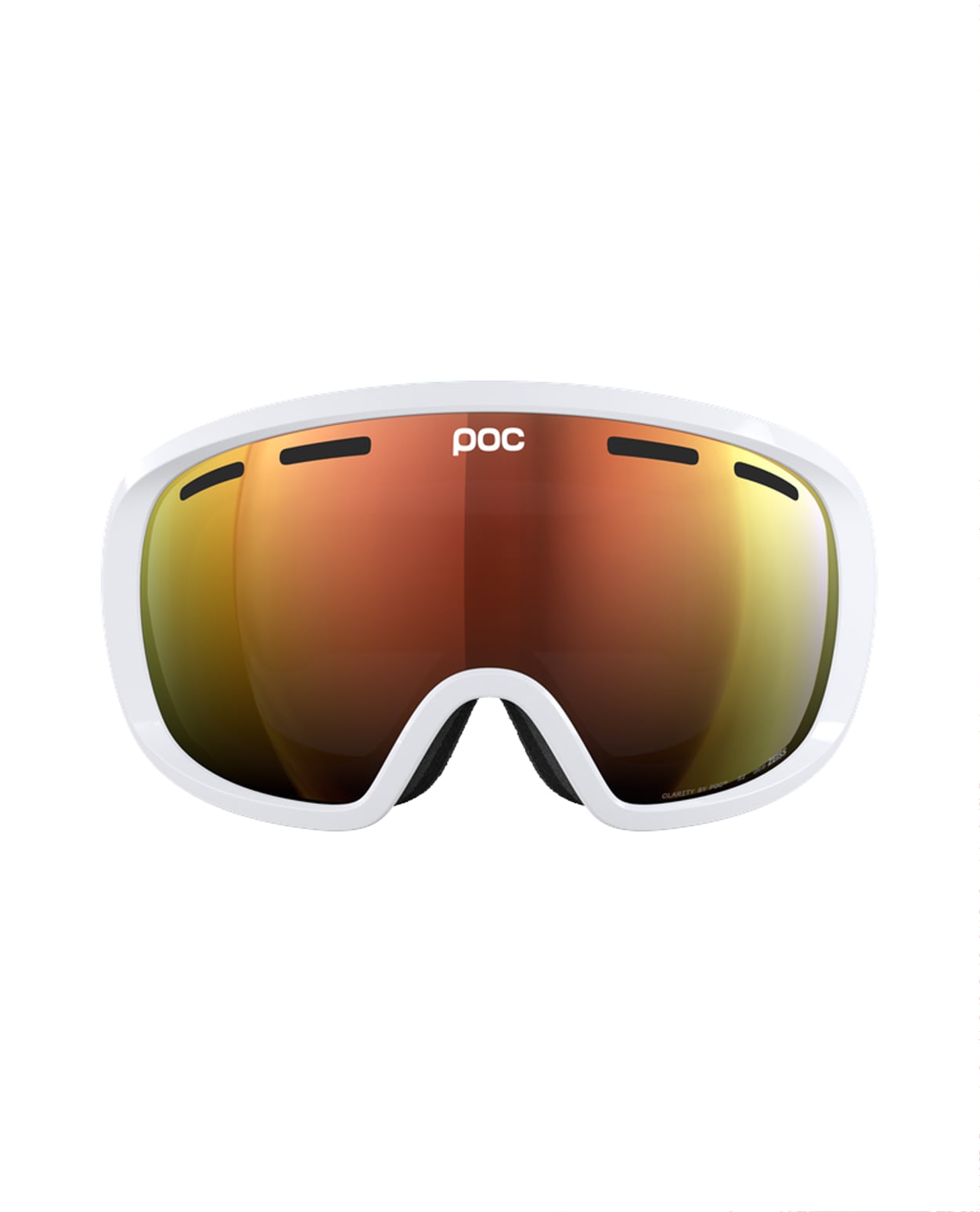POC Fovea - Hydrogen White/Partly Sunny Orange