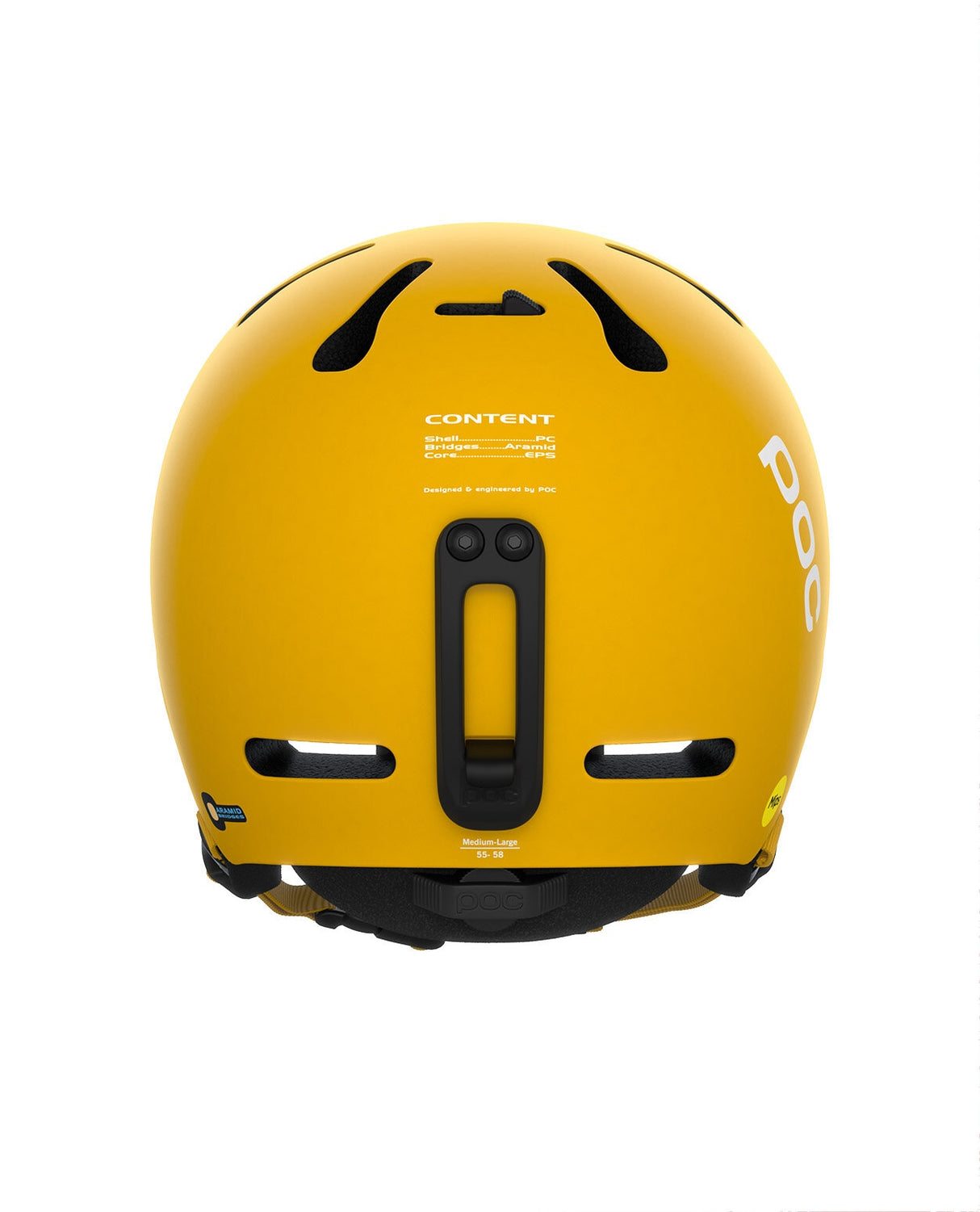 POC Fornix Mips - Sulphite Yellow Matt - Alpingaraget