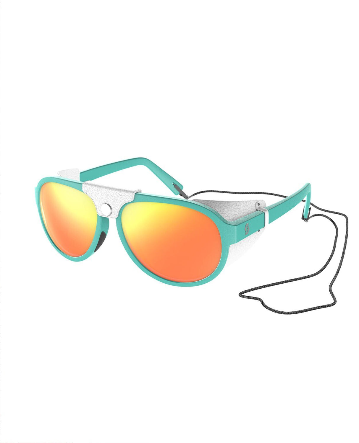 Scott Sunglasses Cervina - Teal Blue White/Red Chrome - Solglasögon - Alpingaraget