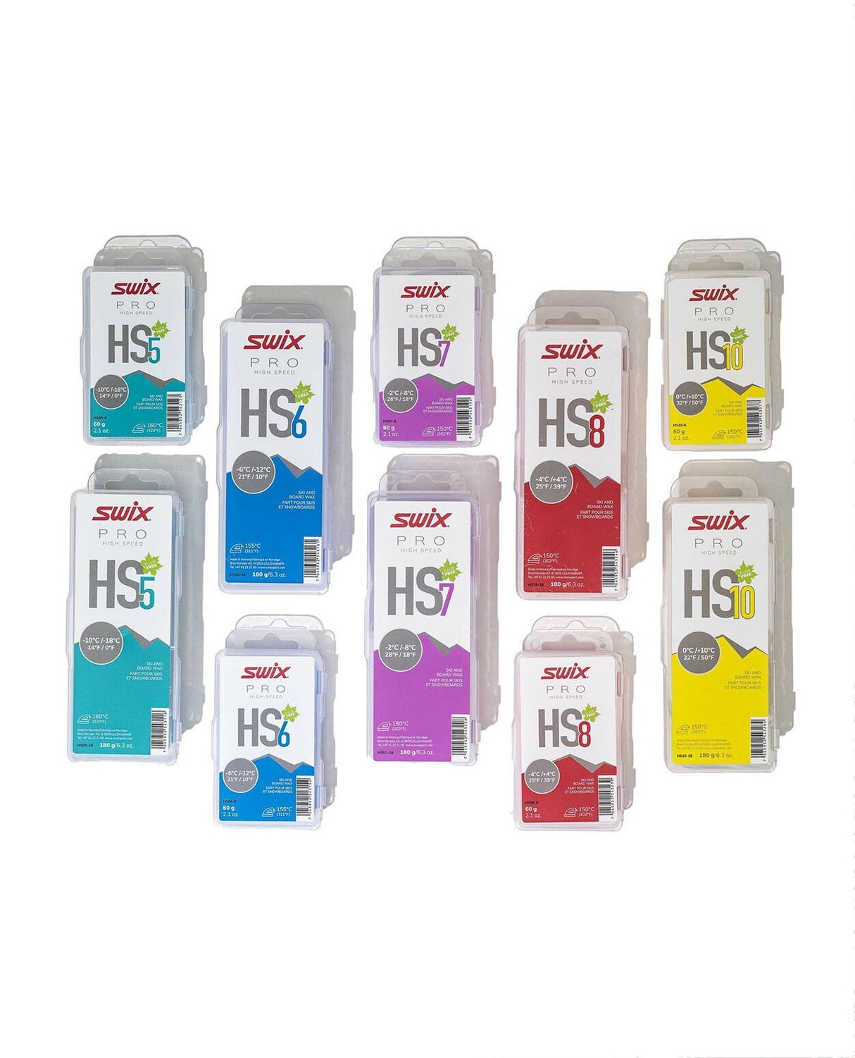 Swix HS5 Turquoise, - 10°C/ - 18°C, 60g - Valla - Alpingaraget