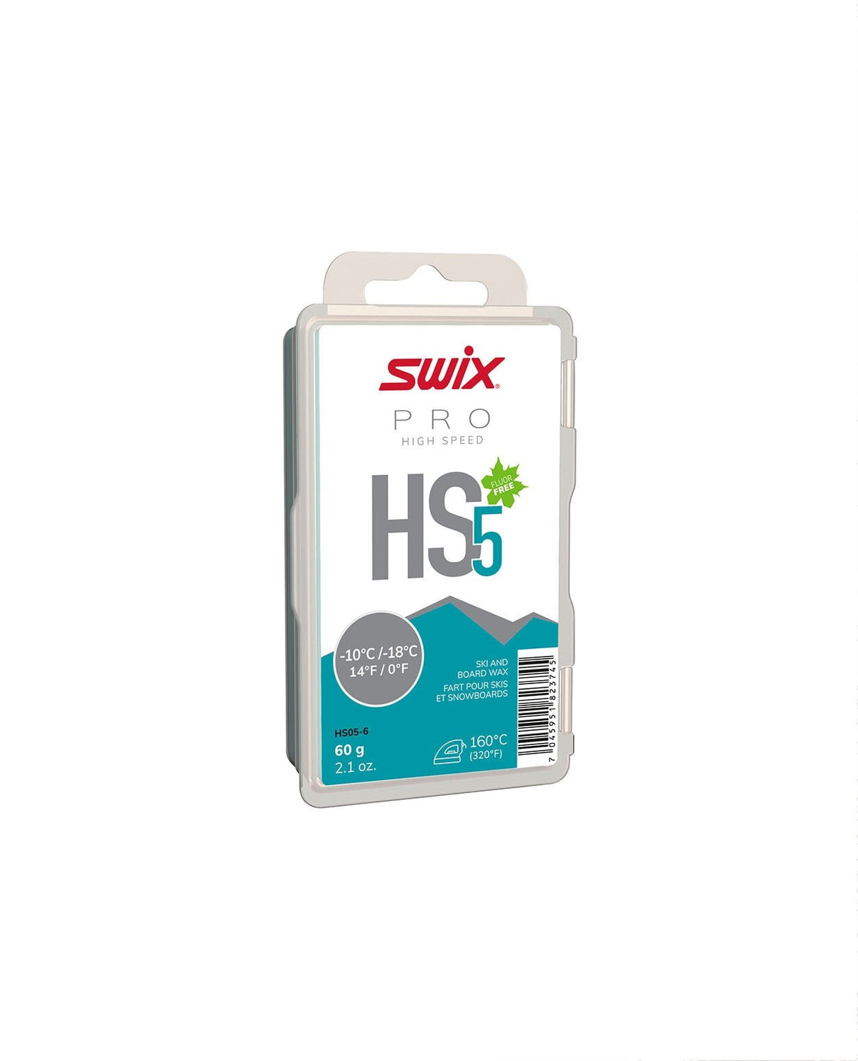 Swix HS5 Turquoise, - 10°C/ - 18°C, 60g - Valla - Alpingaraget