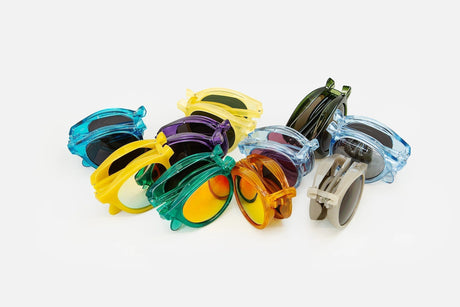 en grupp av sunpocket glasögon