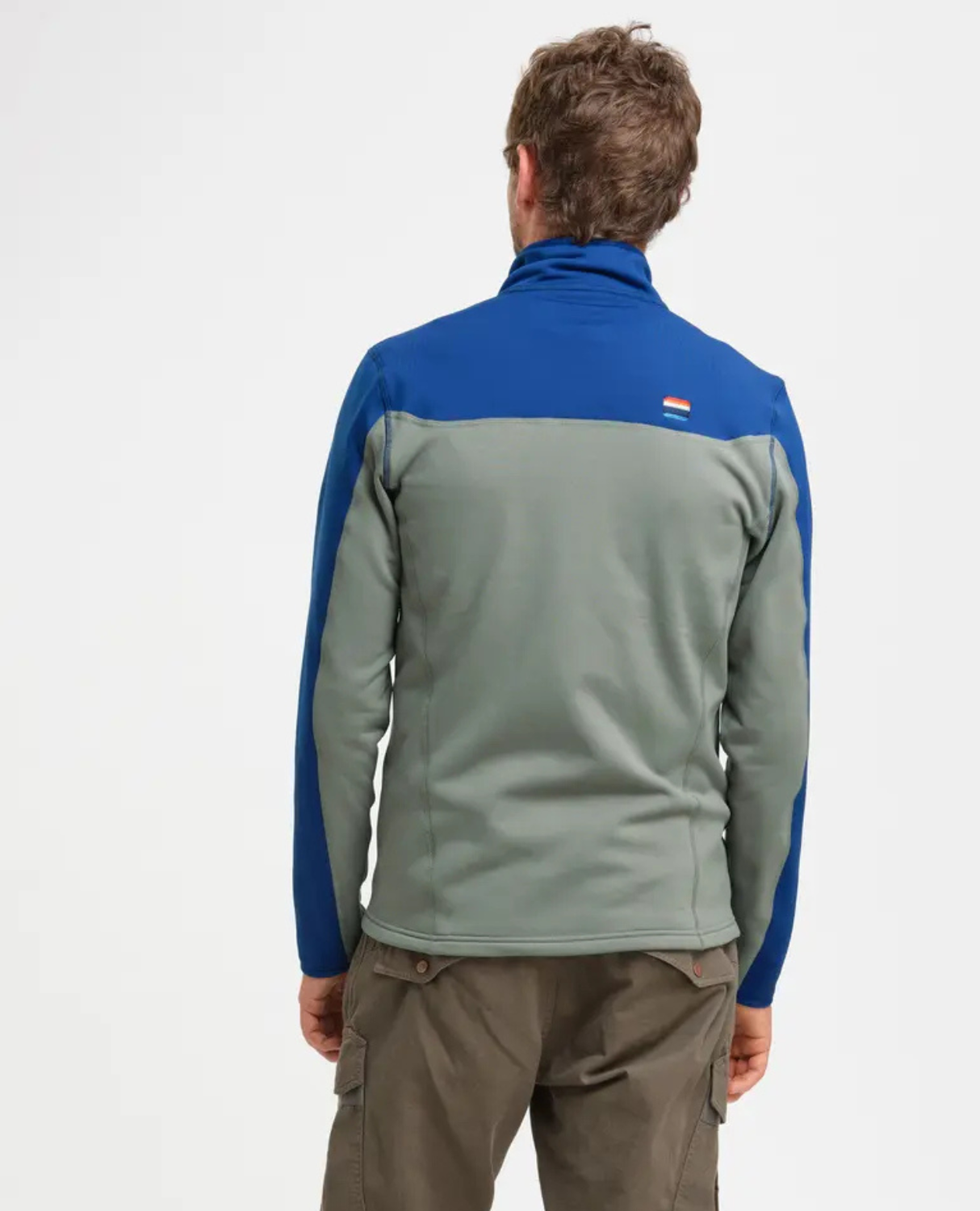 Elevenate Mens Skiers Fleece Zip - Gray Green - Alpingaraget