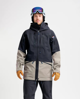 Elevenate Mens Pure 100 Jacket - Dark Ink Ginger Beige - Alpingaraget