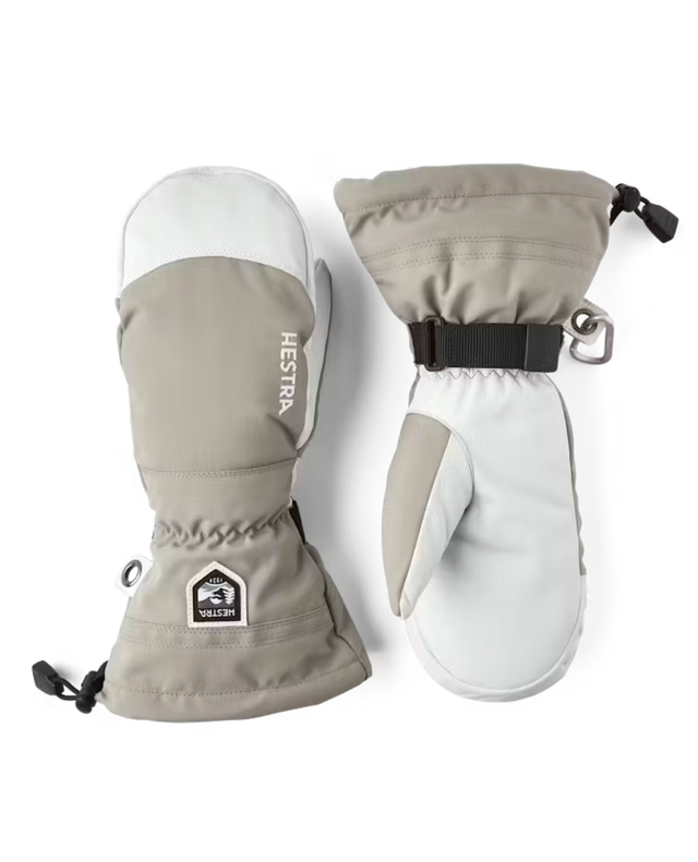 HESTRA Army Leather Heli Ski Mitt - Khaki - Alpingaraget