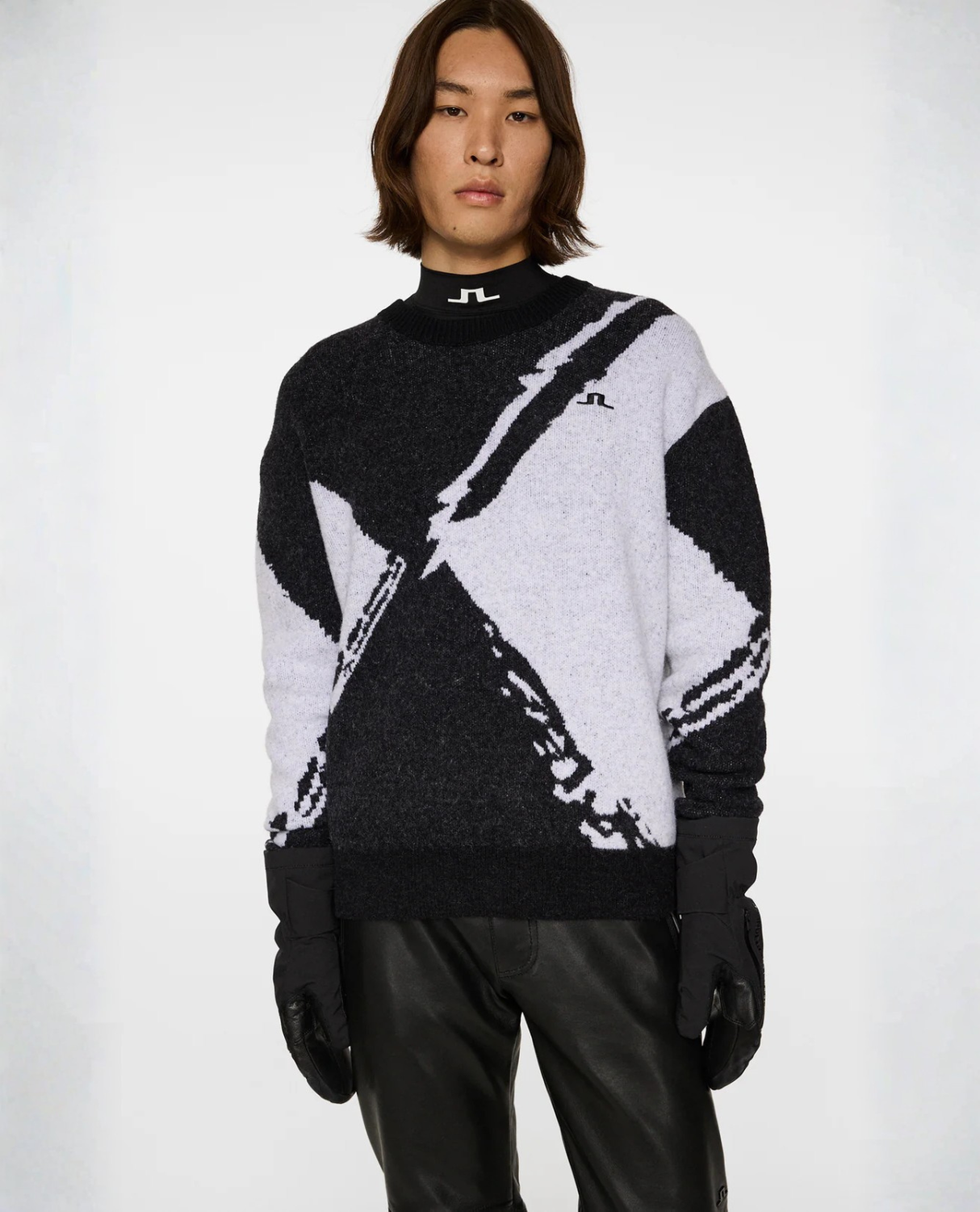 J.Lindeberg Men Jaxton Knitted Sweater - Black