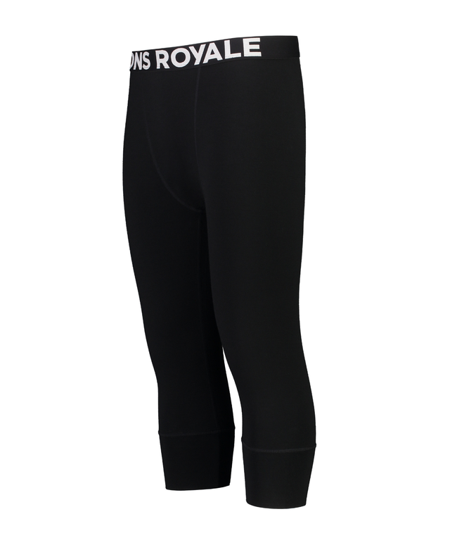 Mons Royale Men Cascade Merino Flex 3/4 Legging - Black - Alpingaraget