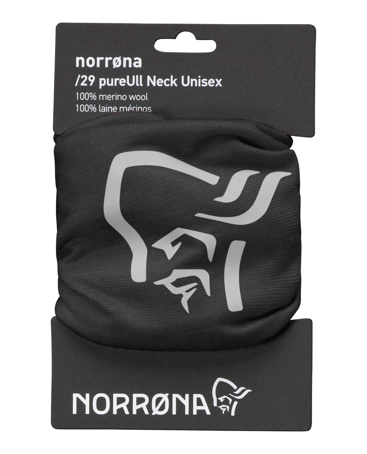 Norröna Unisex /29 pureUll Neck - Caviar Black - Alpingaraget