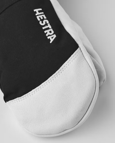 HESTRA Army Leather Heli Ski Junior Mitt - Black - Alpingaraget
