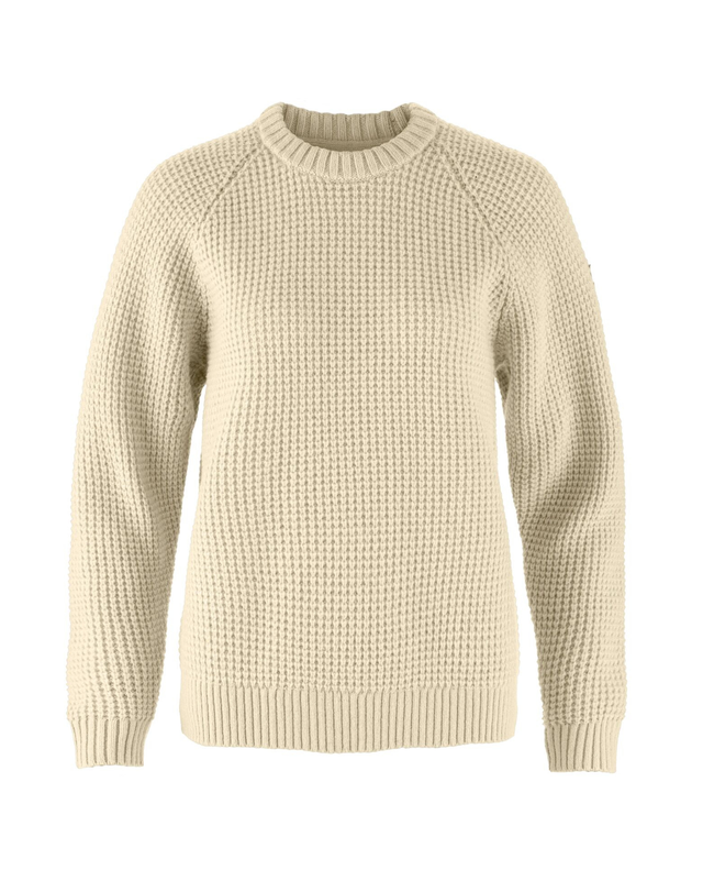 Fjällräven Övik Waffle Knit Women - Light Beige - Alpingaraget