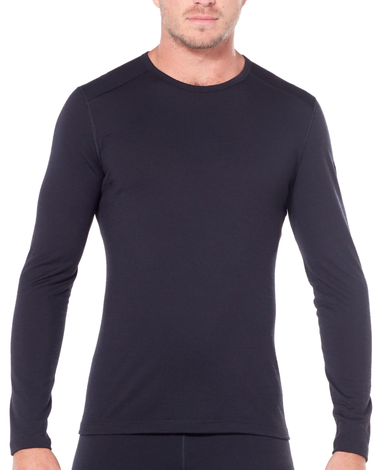 Icebreaker Men 200 Oasis Long Sleeve Crewe - Black - Alpingaraget