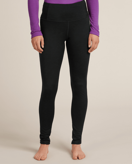 Icebreaker Women Merino 200 Oasis High Rise Leggings - Black - Underställ - Alpingaraget
