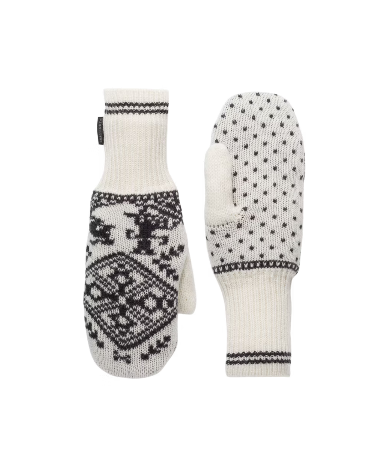 Kari Traa Saga Knit Mittens - Off White - Alpingaraget