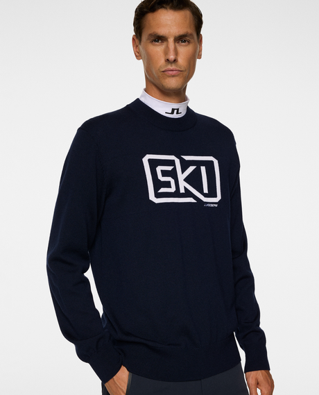 J.Lindeberg Men William Knitted Sweater - JL Navy