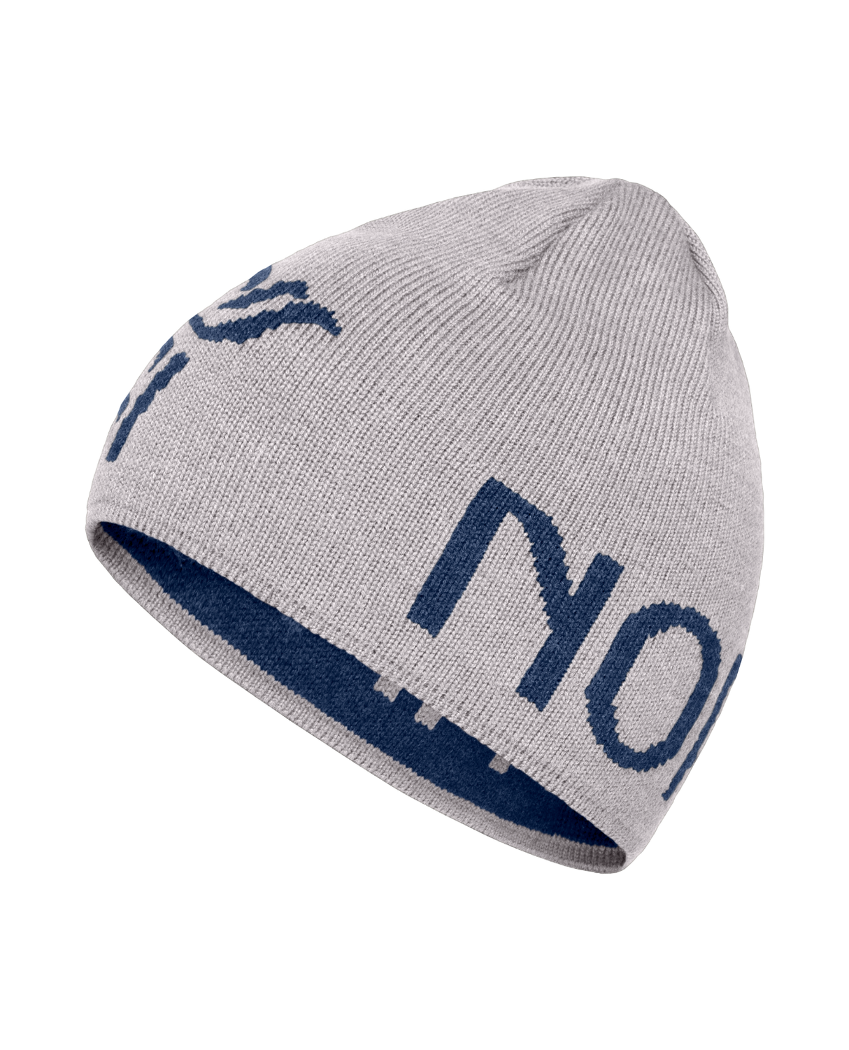 Norröna Unisex /29 mid merinoUll logo Beanie - Grey Melange - Alpingaraget