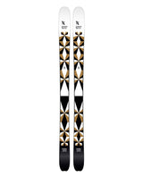 Extrem Ski Co Drifter 102 26/27 topptursskidor i vitt och beige med geometriskt mönster.