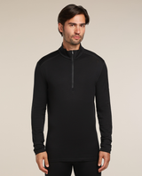 Icebreaker Men 260 Tech Long Sleeve Half Zip - Black - Alpingaraget
