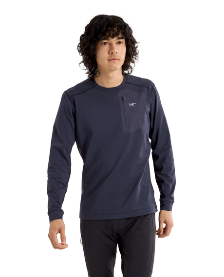 Arc'teryx Men Rho LT Crew Neck - Black Sapphire