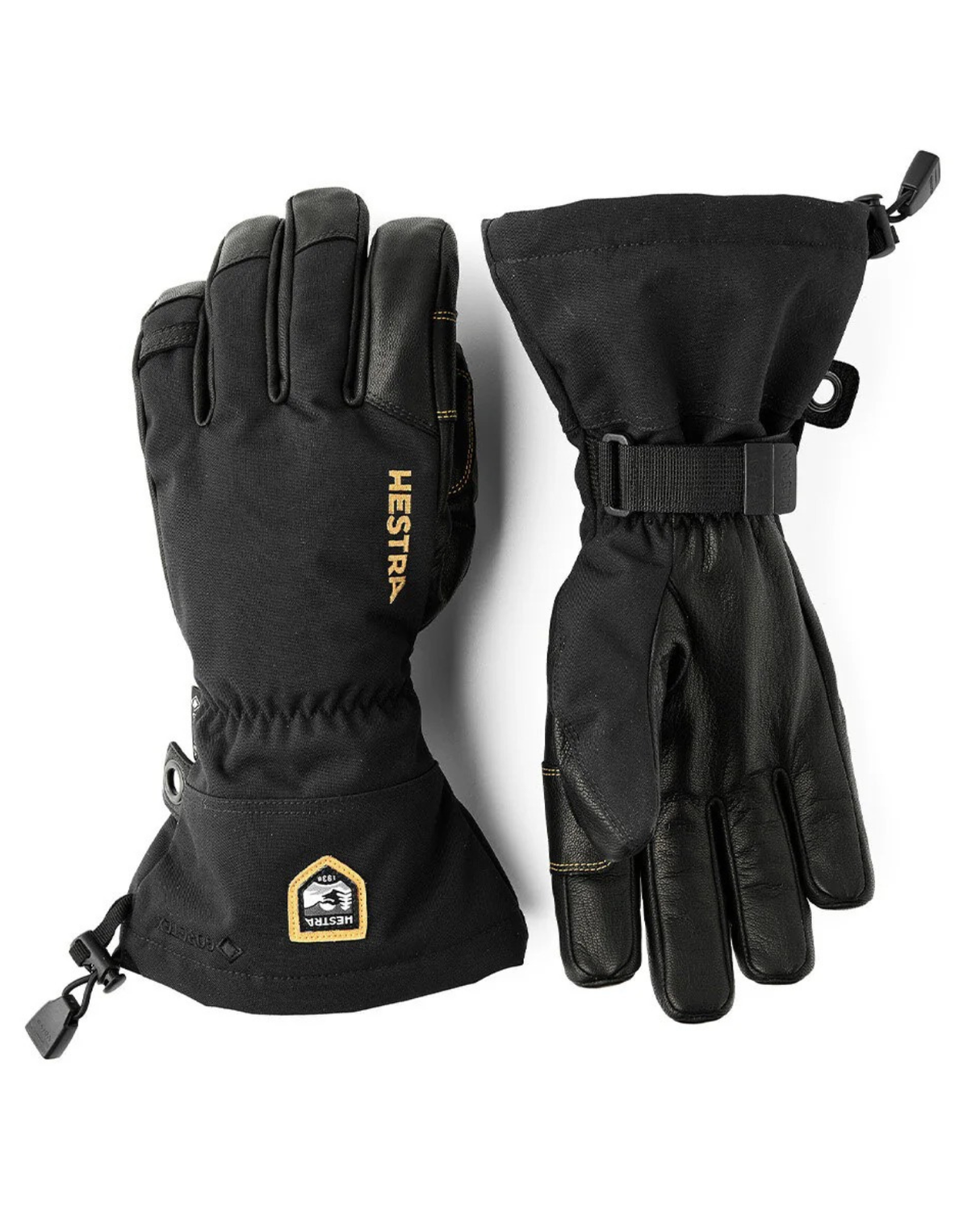 HESTRA Army Leather Gore-Tex 5 Finger - Black/Black - Alpingaraget