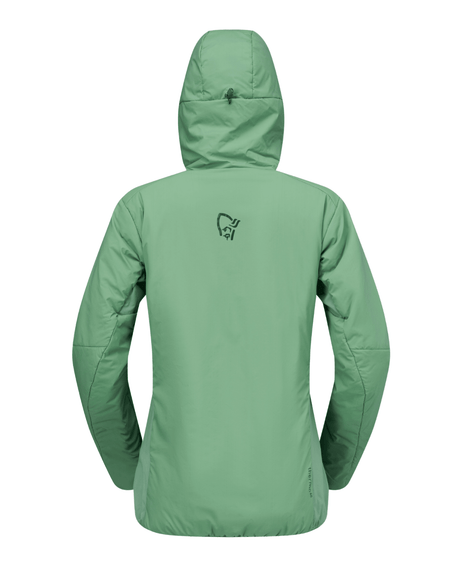 Norröna Women femund thermo60 Zip Hood - Dark Ivy - Mellanlager - Alpingaraget