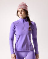Arc'teryx Women Rho Zip Neck - Aster / Lt Iola - Alpingaraget