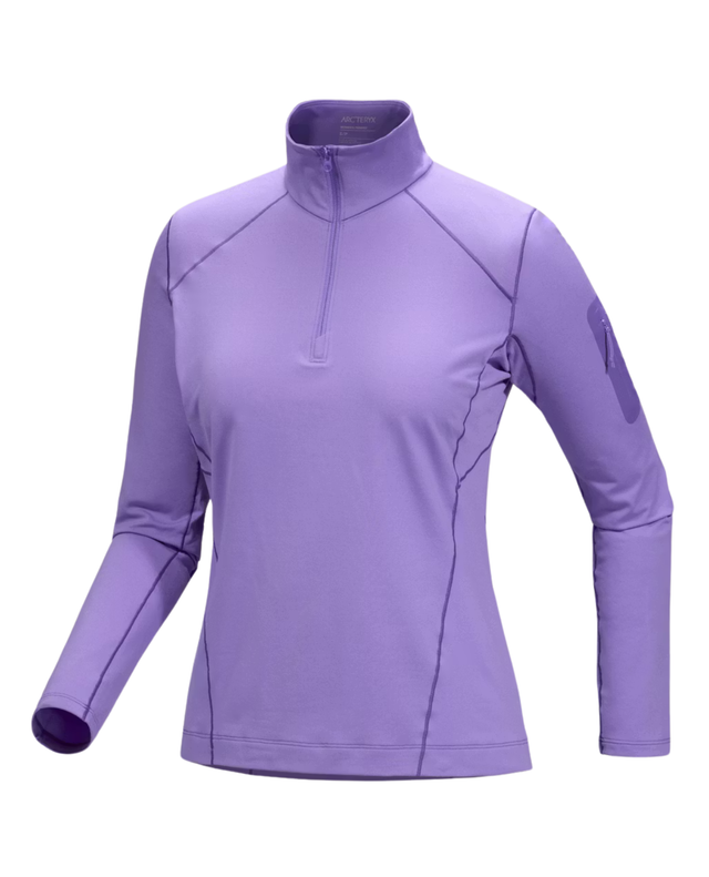 Arc'teryx Women Rho Zip Neck - Aster / Lt Iola - Alpingaraget