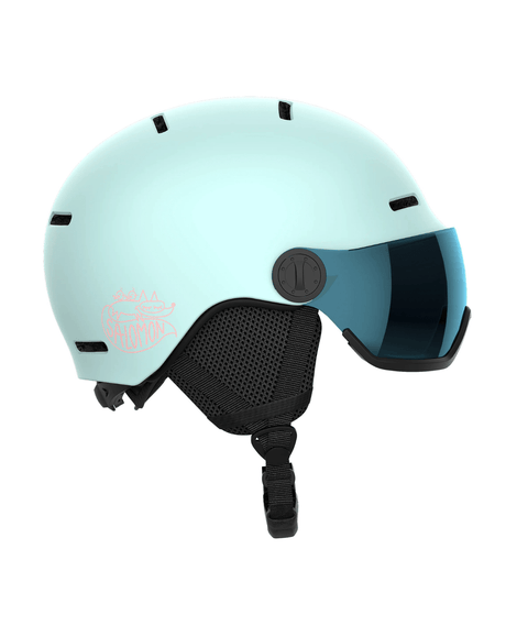 Salomon Orka Visor - Bleached Aqua - Juniorhjälmar - Alpingaraget