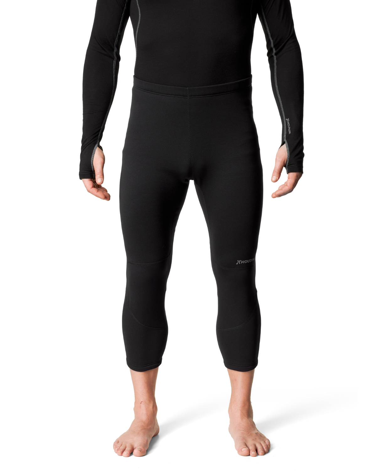 HOUDINI Mens Drop Knee Power Tights - True Black - Alpingaraget