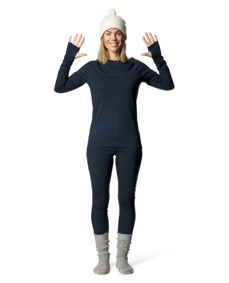 HOUDINI Womens Desoli Light Crew - Blue Illusion - Alpingaraget