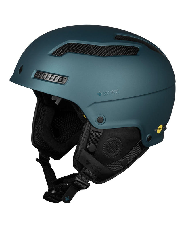 Sweet Protection Trooper 2Vi Mips skidhjälm i färgen Deep Teal för alpina skidåkare.