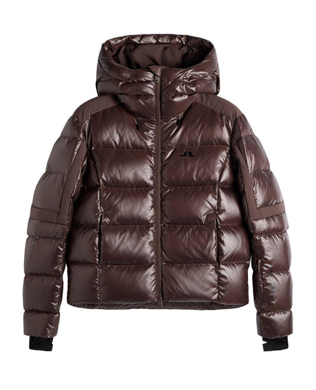 J.Lindeberg Nerina Down Jacket dam i färgen brun - Skidjacka