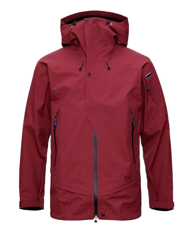 Elevenate Pure Jacket Men - Tibetan Red - Röd skidjacka för herrar