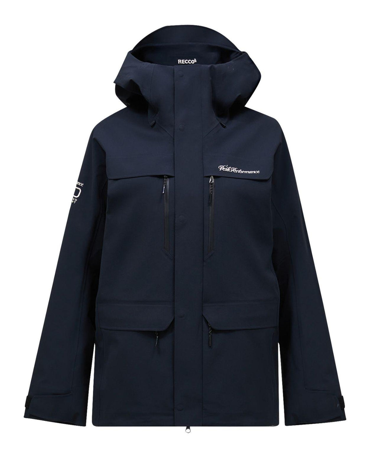 Peak Performance 40Y R&D Long Gore-Tex Shell Jacket Women - Svart skidjacka för dam