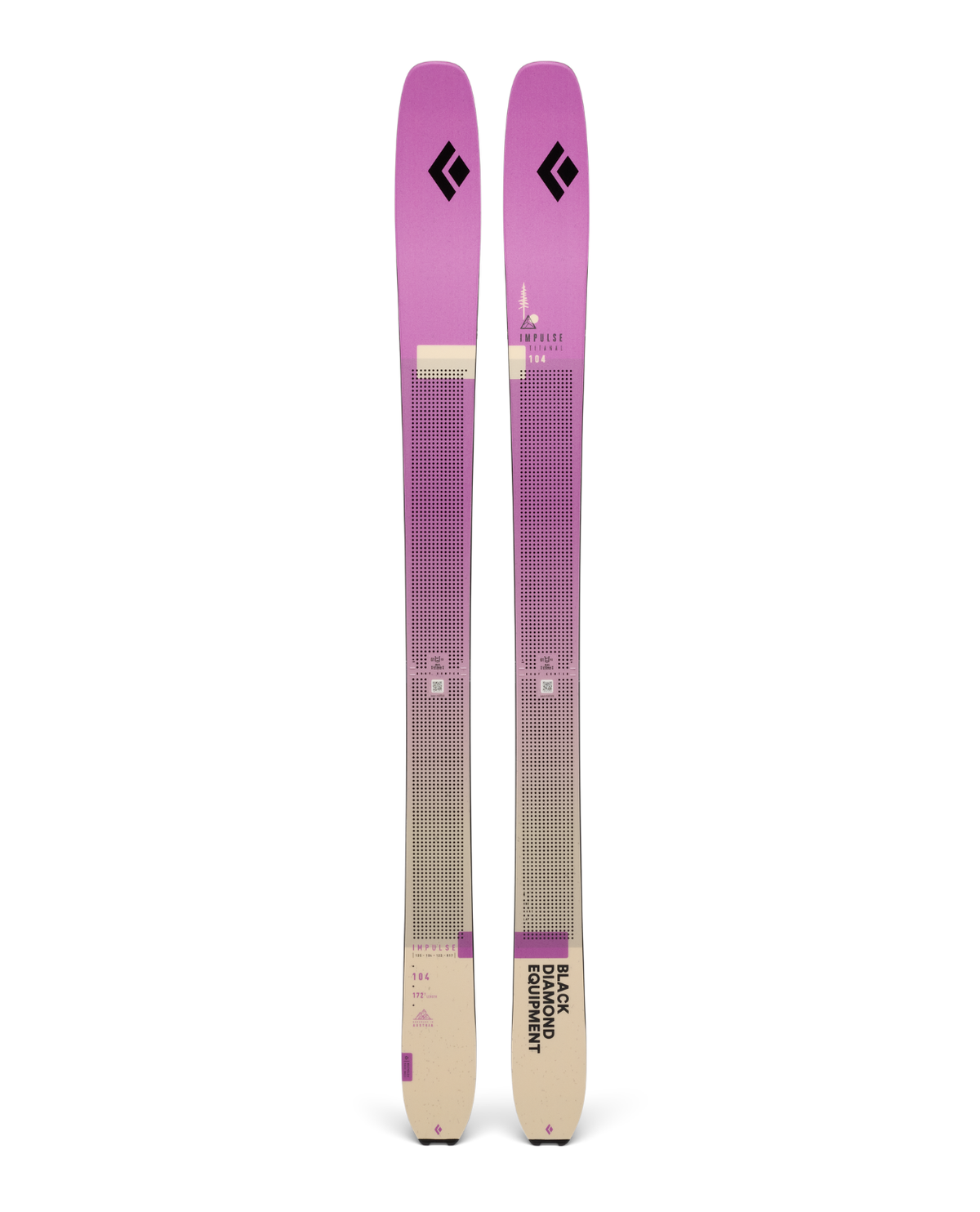 Black Diamond Impulse Ti 104 26/27 - Lila friåkningsskidor - Alpingaraget