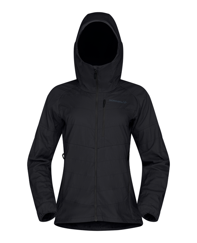 Norrøna Lyngen thermo100active Zip Hood Women - Caviar Black Svart