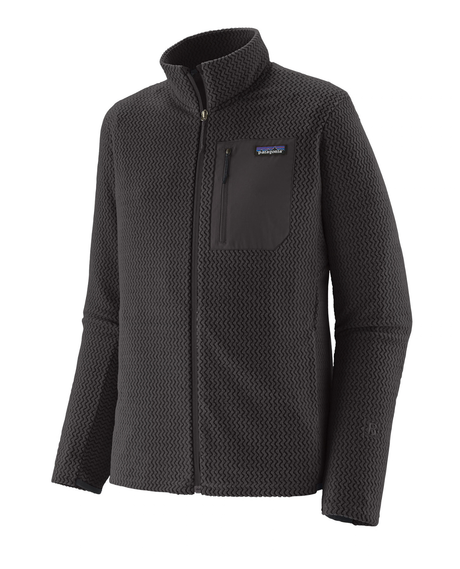 Patagonia R1 Air Jacket Men - Svart fleecetröja för herr med bröstficka.