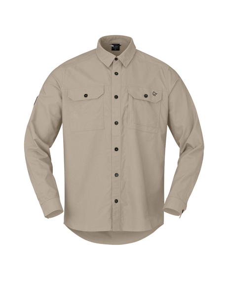 Norrøna Femund Cotton Shirt för herr i färgen Winter Twig – en stilsäker skjorta för alla tillfällen.