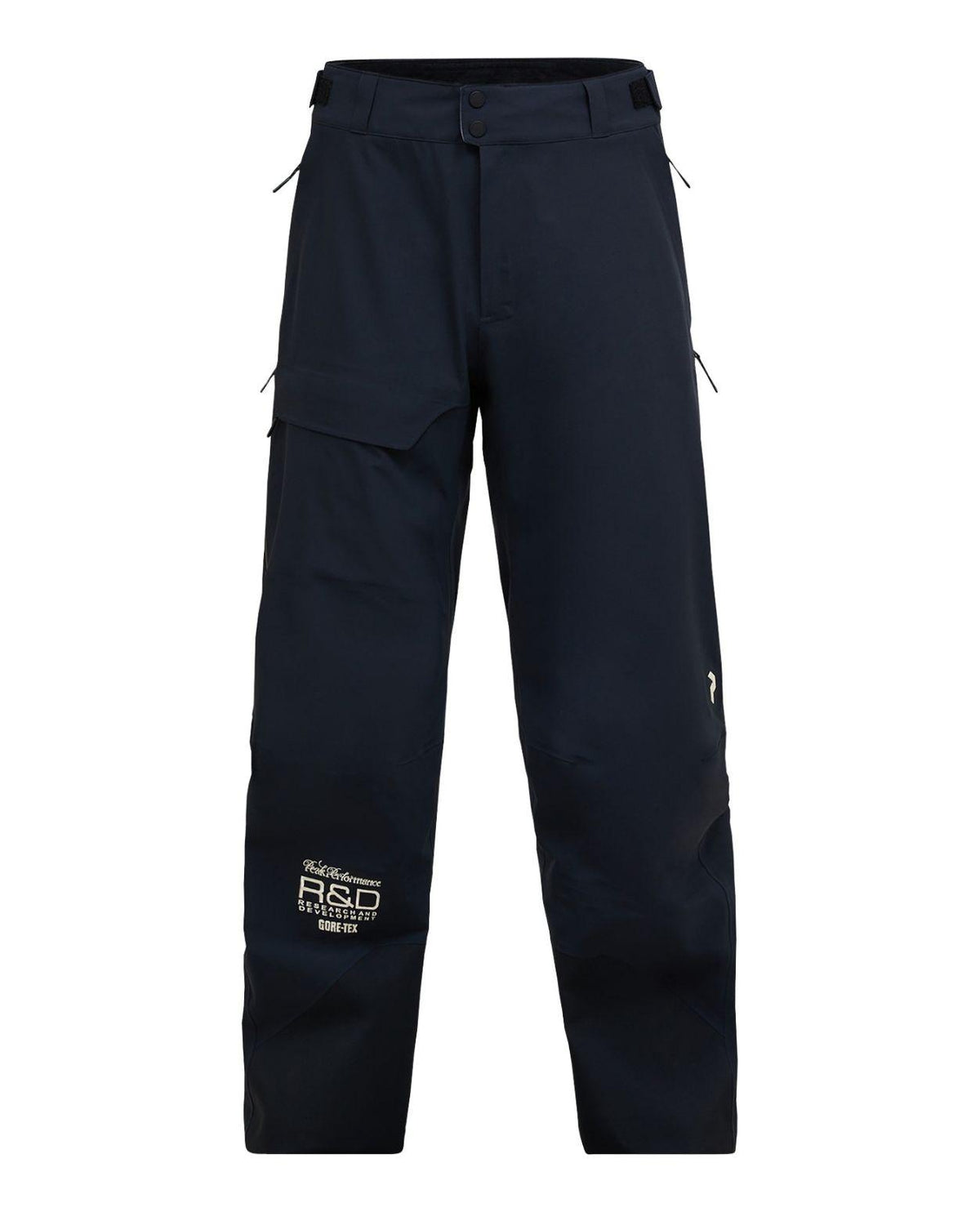 Peak Performance 40Y R&D Gore-Tex skidbyxor för herr i svart färg.