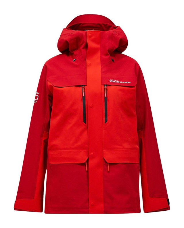 Peak Performance 40Y R&D Long Gore-Tex Shell Jacket Women - The Alpine/Racing Red - Skidjackor dam - Alpingaraget