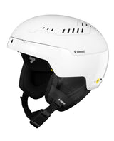 Glansvit Sweet Protection Switcher 2Vi Mips skidhjälm med justerbar ventilation för alpin skidåkning.