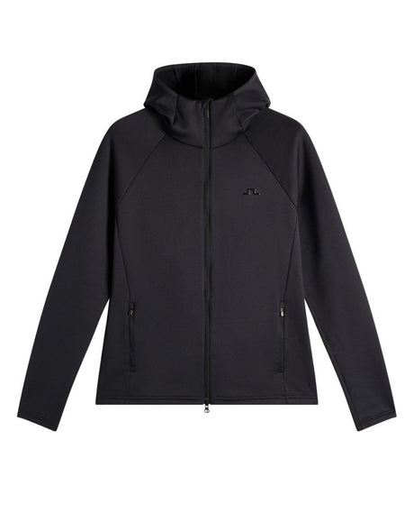 J.Lindeberg Pollock Polartec Hood Herr - Svart mellanlager