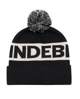 J.Lindeberg Tilo Beanie Unisex - Svart mössa med pompom