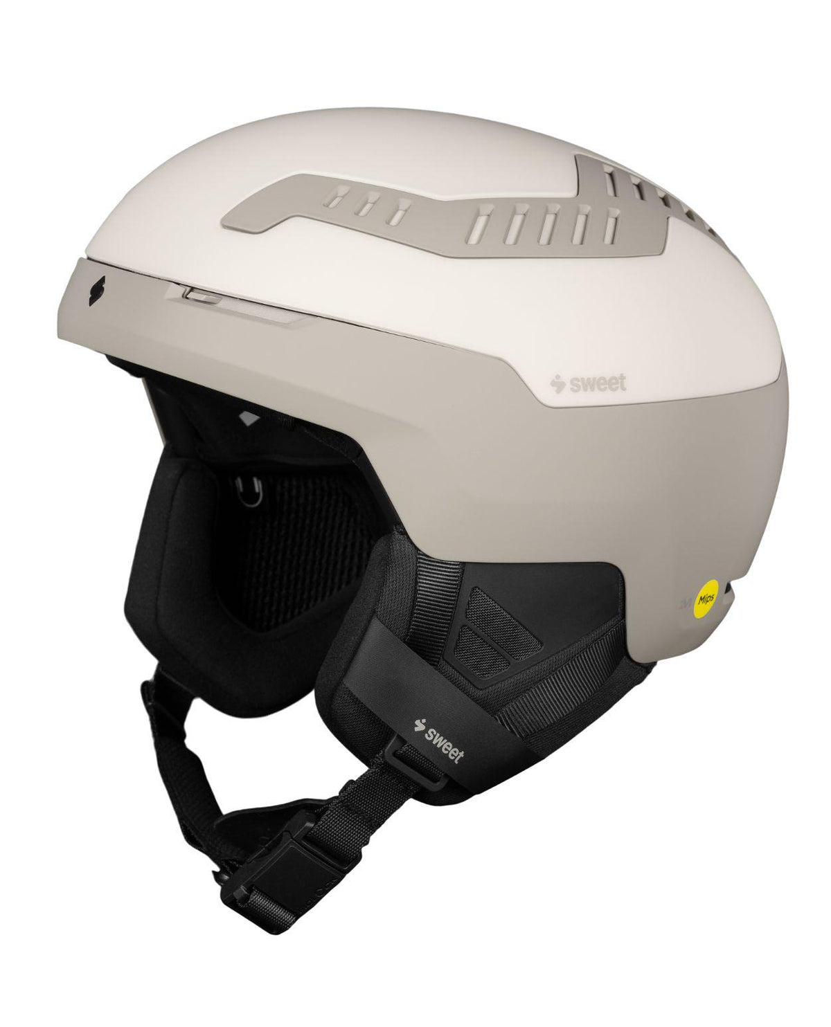 Sweet Protection Switcher 2Vi Mips alpinhjälm i färggrå Warm Thunder med justerbar ventilation för alpina skidåkare.